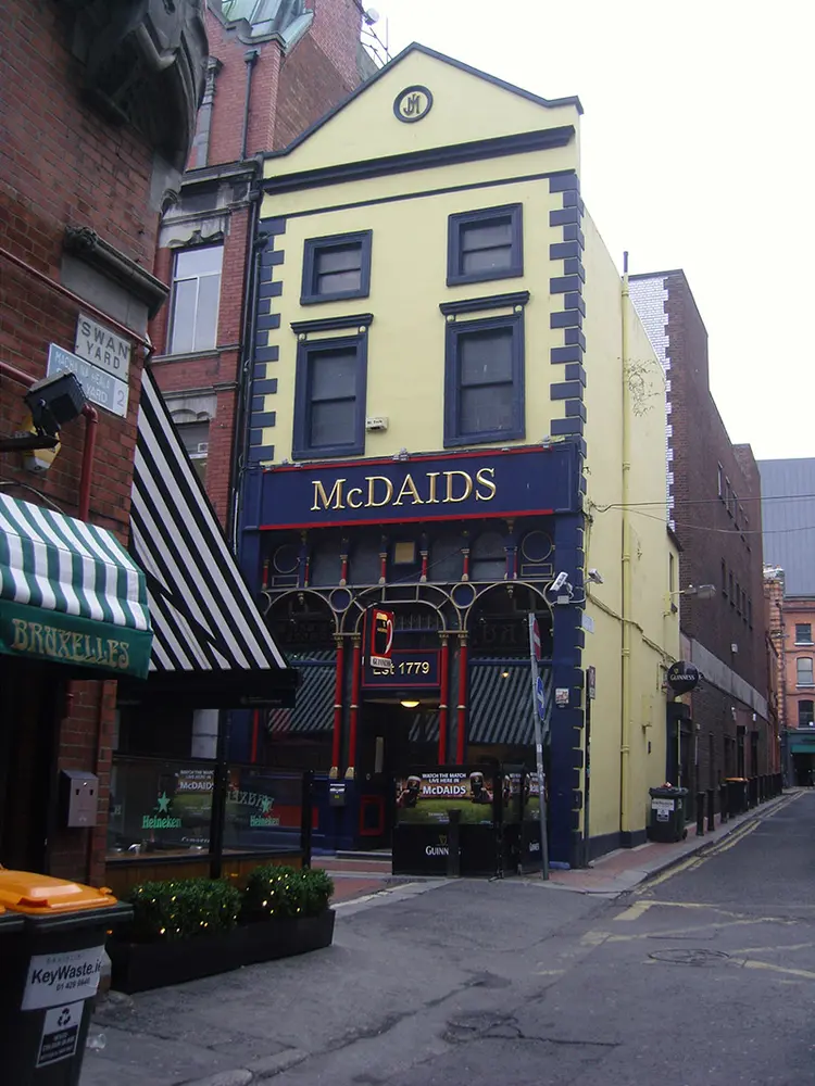 Foto perwakilan McDaid's, Dublin 2, pada rekaman NIAH 50920052.